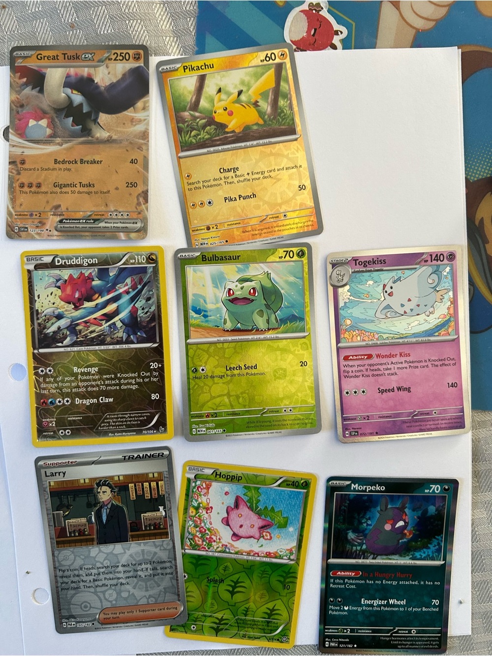 Pokemon Yellow, Green, Pink & Black Card Lot
